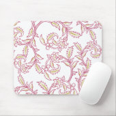 Elegant Floral Pattern Mouse Pad – Aesthetic Works Muismat (Met muis)