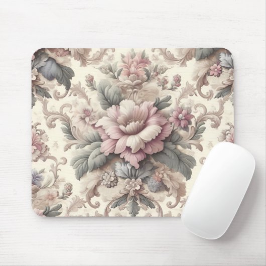 Elegant  Floral Pattern Muismat (Met muis)