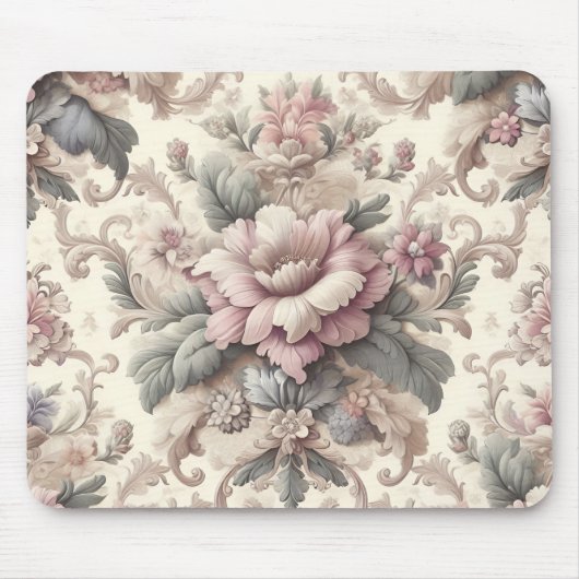 Elegant Floral Pattern Muismat (Voorkant)