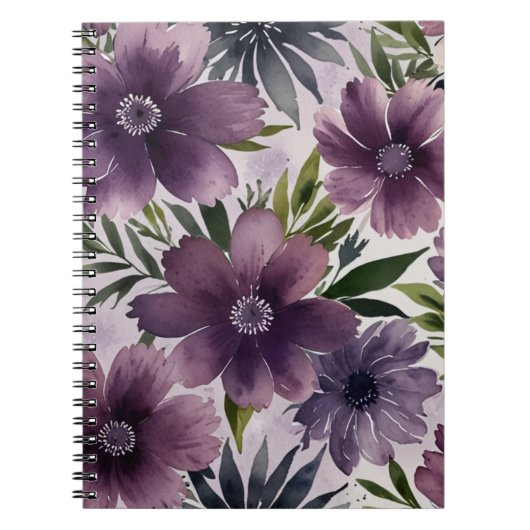 Elegant Floral Pattern Notitieboek (Voorkant)