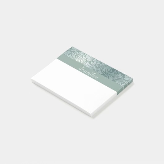 Elegant Floral Pattern Post-it® Notes (Schuin)