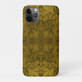 Elegant Floral Pattern rustic green Case-Mate iPhone Case