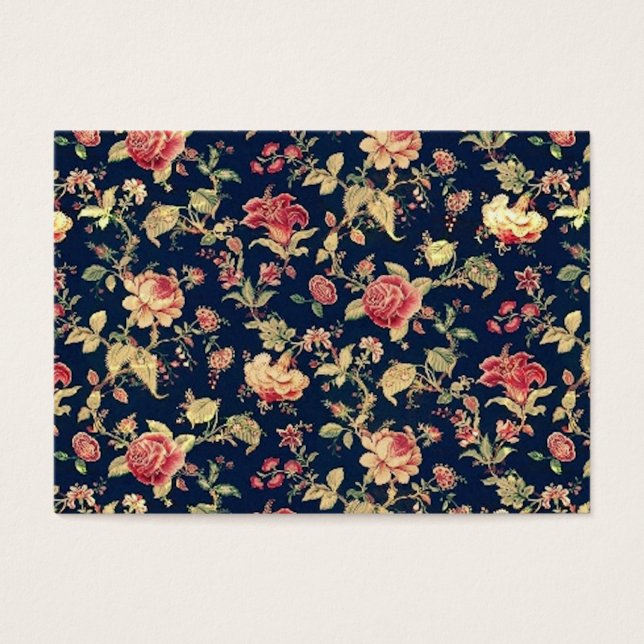 Elegant  Floral Pattern Sjabloon Chubby Visitekaartje (Voorkant)