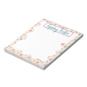 Elegant Floral Pattern Spring Notes Notitieblok (Linkerzijde)