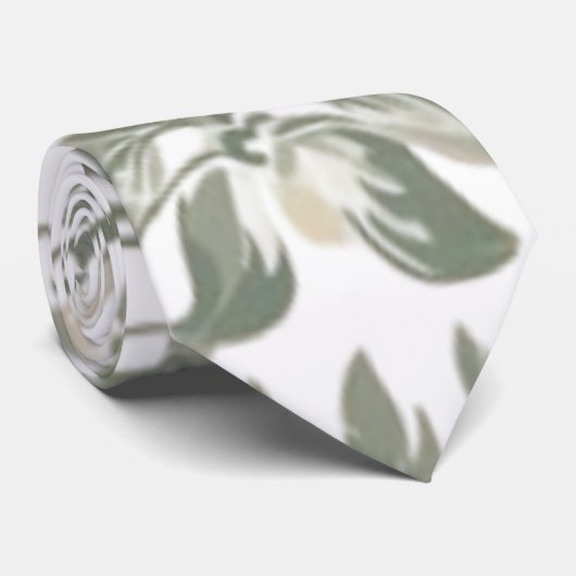 Elegant Floral Pattern Stropdas (Opgerold)