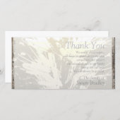 Elegant Floral Pattern Sympathie Hartelijk dank Bedankkaart (Voorkant / Achterkant)