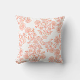 Elegant Floral Pattern Throw Pillow – Modern  Kussen