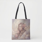 Elegant Floral Pattern Tote Bag (Voorkant)