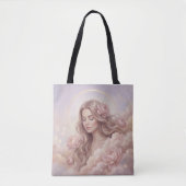 Elegant Floral Pattern Tote Bag (Voorkant)
