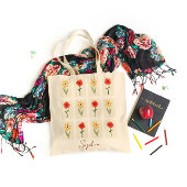 Elegant Floral Pattern Tote Bag