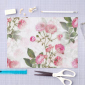 Elegant Floral Pattern van Roze Bloemen Tissuepapier (Craft)