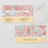 Elegant Floral Pattern Visitekaartje (Voorkant / Achterkant)