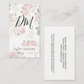 Elegant Floral Pattern Visitekaartje (Voorkant / Achterkant)