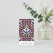 Elegant Floral Pattern Visitekaartje (Staand voorkant)