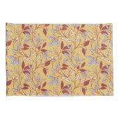 Elegant Floral Pattern with Red and Blue Leaves Kussensloop (Achterkant-Rechts)