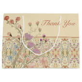 Elegant Floral Patterned Groot Cadeauzakje (Voorkant)