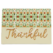 Elegant Floral Patterned Groot Cadeauzakje (Voorkant)