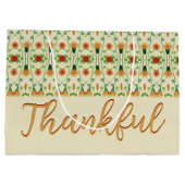 Elegant Floral Patterned Groot Cadeauzakje (Achterkant)