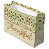 Elegant Floral Patterned Groot Cadeauzakje (Voorkant Gekanteld)