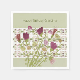 Elegant Floral Patterned Servet