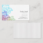 Elegant,  Floral Patterned Visitekaartje (Voorkant / Achterkant)