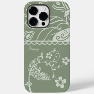 Elegant Floral Peacock Case-Mate iPhone 14 Pro Max Hoesje
