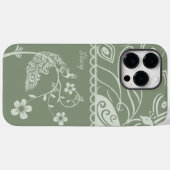 Elegant Floral Peacock Case-Mate iPhone Case (Achterkant (horizontaal))