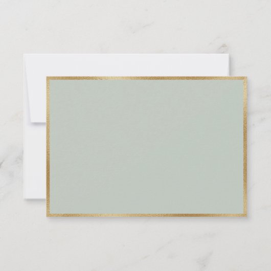 Elegant Floral Peonies Gold Script Weduwschap RSVP (Achterkant)