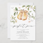 Elegant Floral Perfect Pear Vrijgezellenfeest Kaart (Voorkant)