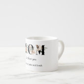 Elegant Floral Personalized Mom Espresso Mug Espresso Kop (Voorkant rechts)