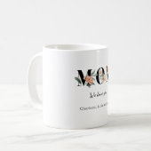 Elegant Floral Personalized Mom Mug Gift Koffiemok (Voorkant links)