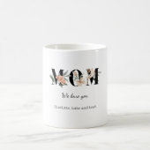 Elegant Floral Personalized Mom Mug Gift Koffiemok (Center)