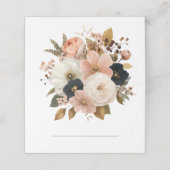 Elegant Floral Personalized Wedding Plaatskaartje (Buitenkant ongevouwen)