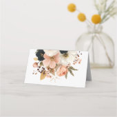 Elegant Floral Personalized Wedding Plaatskaartje (Achterkant)
