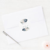 Elegant Floral Personalized Wedding Sticker (Envelop)