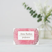 Elegant Floral Photo Professional Visitekaartje (Staand voorkant)