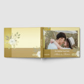 Elegant Floral Photo Wedding Guest Book Gastenboek (Volledig)