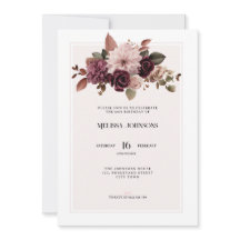 Elegant Floral Pink 60th Birthday Invitation