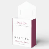 Elegant Floral Pink Cross Baptisme Bedankdoosjes (Geopend)