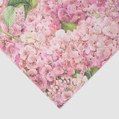 Elegant Floral Pink Hydrangea Patroonpapier Tissuepapier (Detail)
