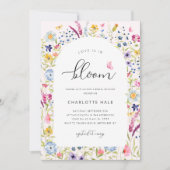 Elegant Floral Pink Vrijgezellenfeest Kaart (Voorkant)