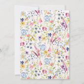 Elegant Floral Pink Vrijgezellenfeest Kaart (Achterkant)