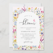 Elegant Floral Pink Vrijgezellenfeest Kaart (Voorkant)