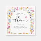 Elegant Floral Pink Vrijgezellenfeest Servet (Voorkant)