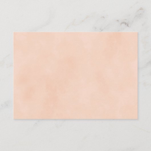 Elegant Floral Pink Waterverf Weddenschap Informatiekaartje (Achterkant)