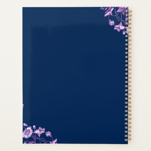 Elegant Floral Planner (Achterkant)