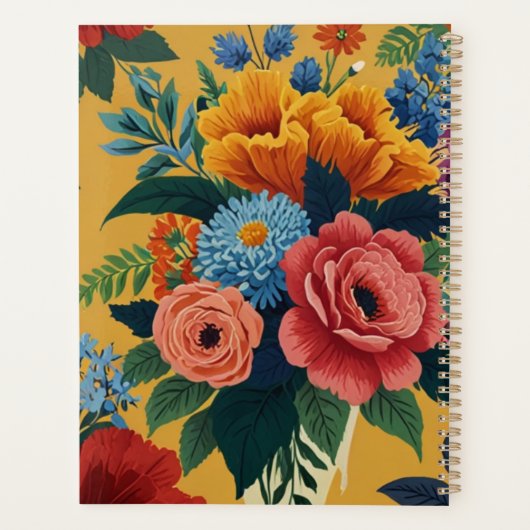 Elegant Floral Planner (Achterkant)