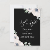 Elegant Floral Poppy Chic Modern Simple Save The Date (Voorkant)