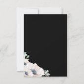 Elegant Floral Poppy Chic Modern Simple Save The Date (Achterkant)