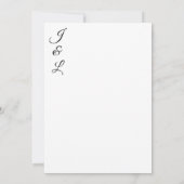 Elegant Floral Poppy Wedding White Uitnodiging 2 (Achterkant)